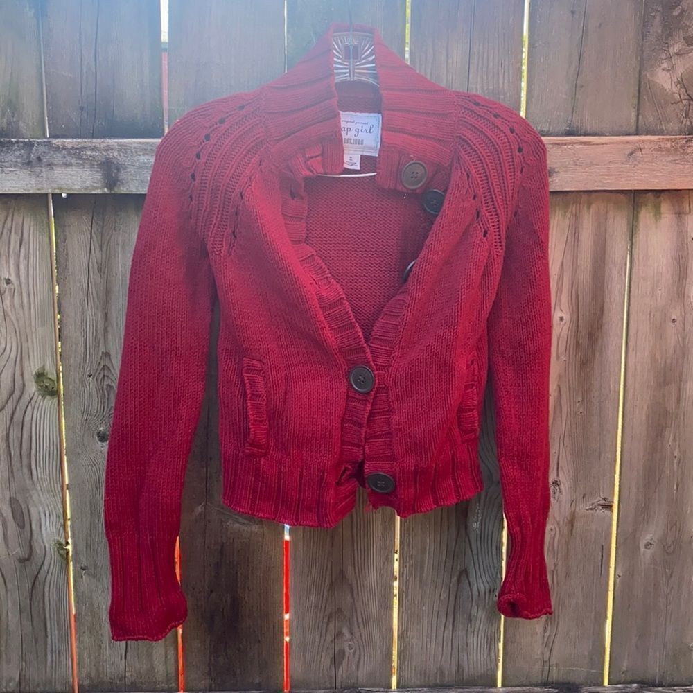 Gap Girl button down sweater sz. 8
